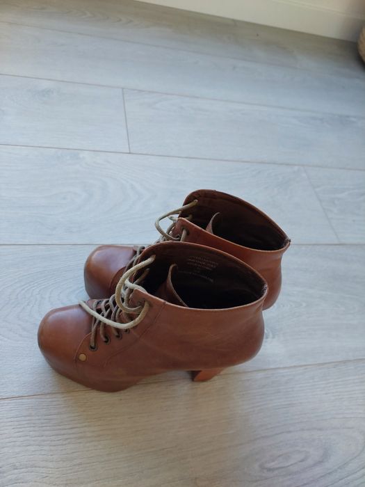 Botas salto alto Jeffry Campbell castanho