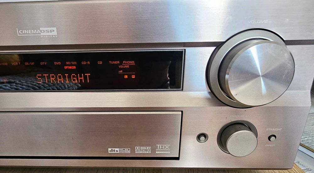 Amplituner Yamaha RX-V1400 + pilot, instrukcja, mikrofon kalibracyjny.