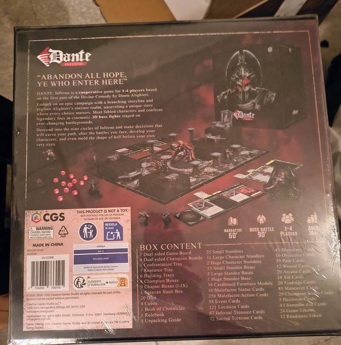Dante: Inferno BOARD GAME ENG