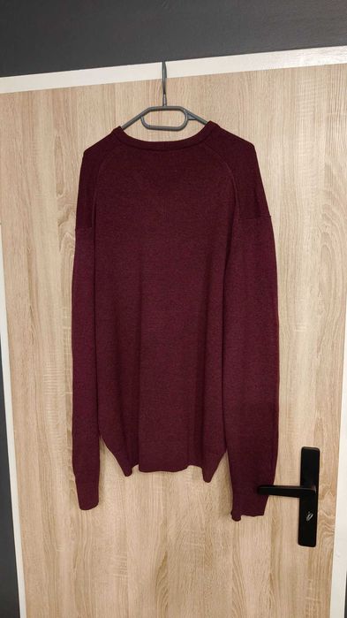 Sweter Lyle and Scott Lyle & Scott bordowy burgundowy
