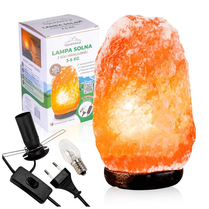 Lampa solna z soli himalajskiej 3-5 kg do jonizacji powietrza