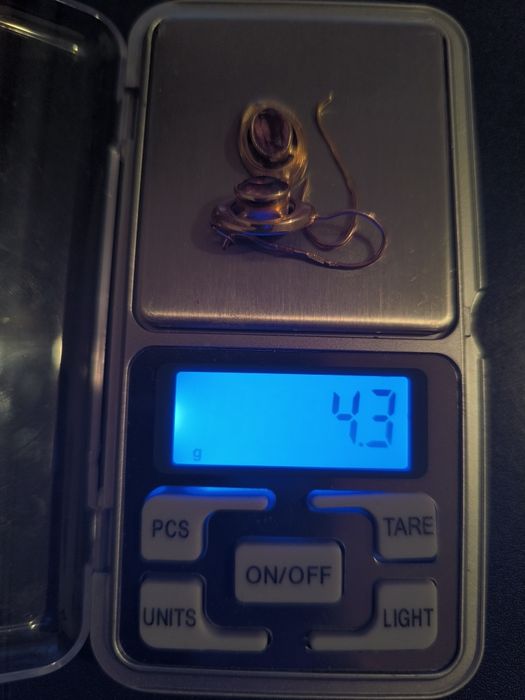 Złote kolczyki 583, waga 4.3g
