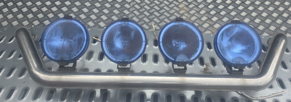 Halogen tuning spojler Hella Wesem orurowanie rura chrom