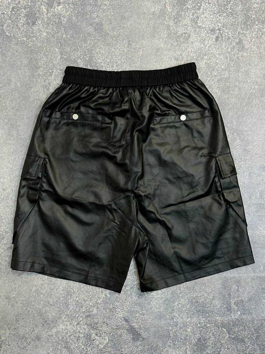 Rick Owens DRKSHDW leather шорти шкіряні чорні opium archive black S M
