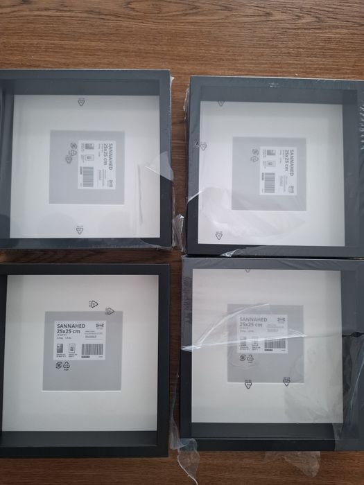 4 nowe ramki ikea sannahed- delikatnie uszkodzone