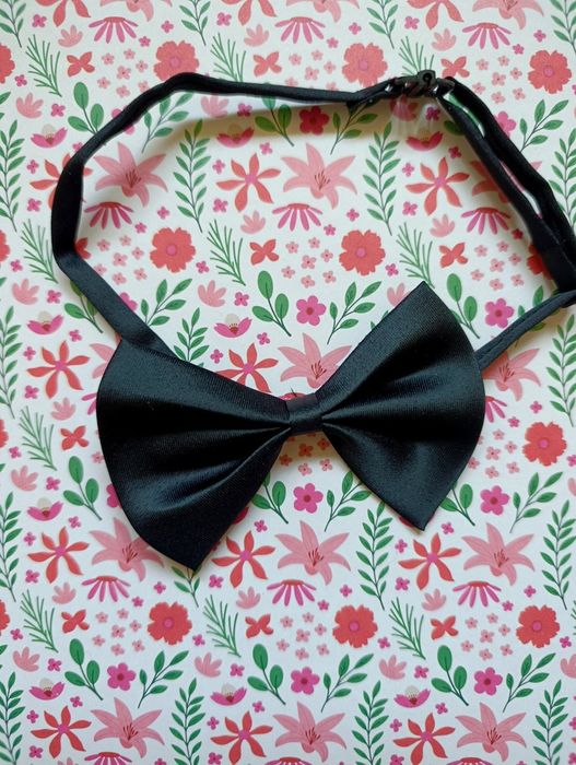 Czarna muszka chłopięca