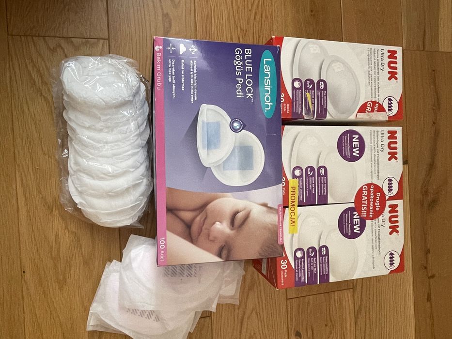 Ponad 200 wkladek laktacyjnych Nuk i Lansinoh