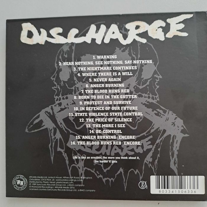DISCHARGE - Live At The City Garden New Jersey - HC/punk CD