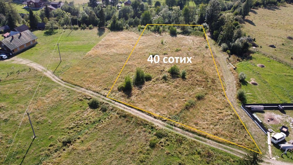 Продається ділянка. с. Микуличин. 40 сотих. Асфальт. Каньйон. Річка
