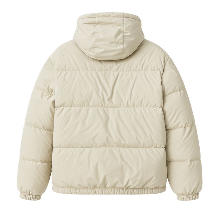 Beżowa męska kurtka puchowa M oversize