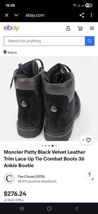 Moncler оригінал- жіночі ботільони.