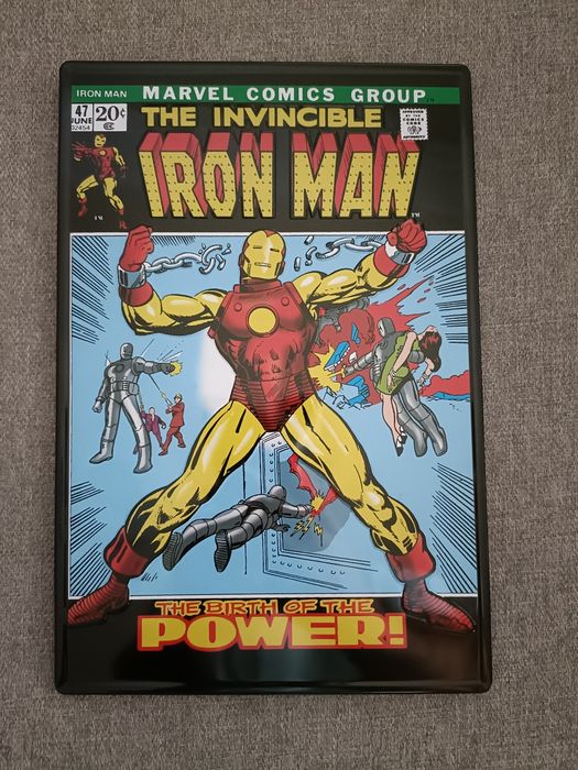 Placa decorativa em metal do Iron Man