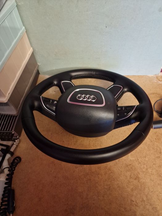 Kierownica Audi A6 C7 A7 skórzana, podgrzeana, grzana, z poduszką