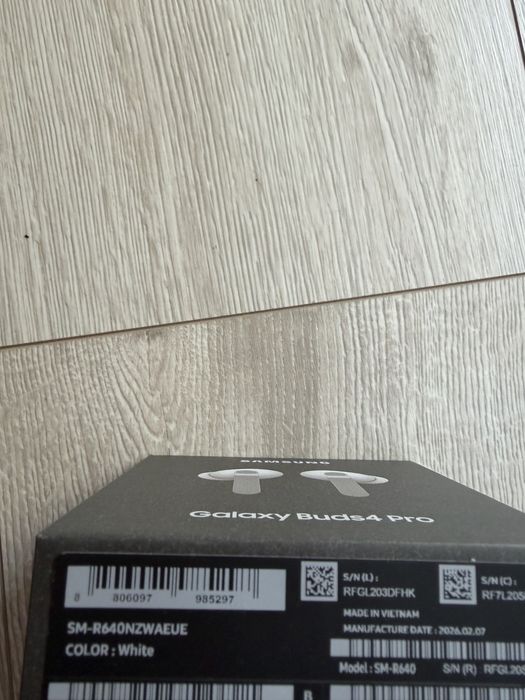 Słuchawki Samsung Galaxy Buds4 Pro White (SM-R640NZWAEUE)