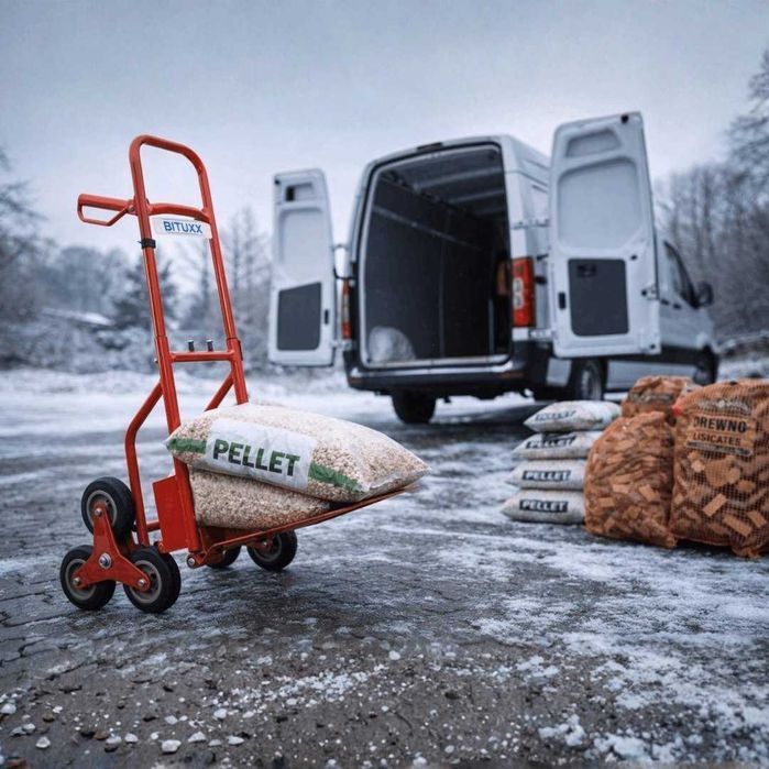 Wózek transportowy schodowy magazynowy 200 kg 6 kół