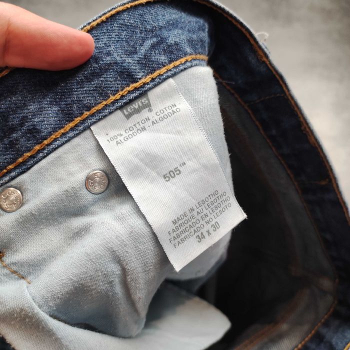 MĘSKIE Spodnie Jeansy Denim Classic PREMIUM Granat Levis 501 Proste Logo
