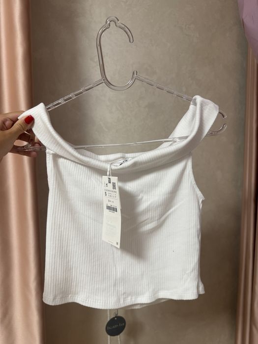 Топ Zara, білого кольру