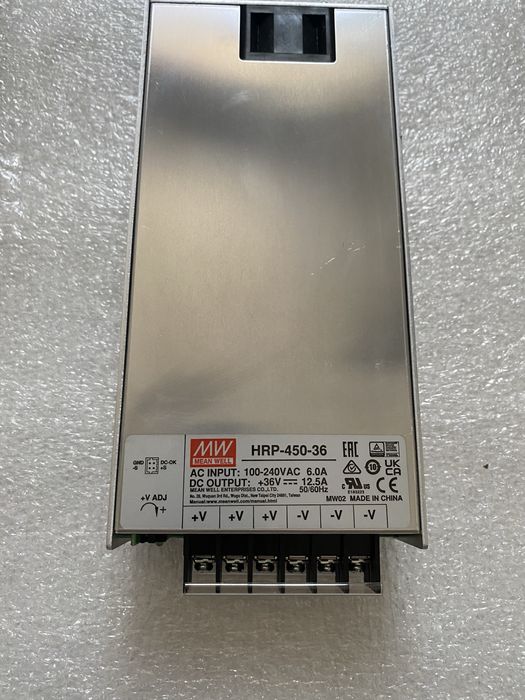 Блок живлення Mean Well HRP-450-36 (36V, 12.5A, 450W) з ККМ