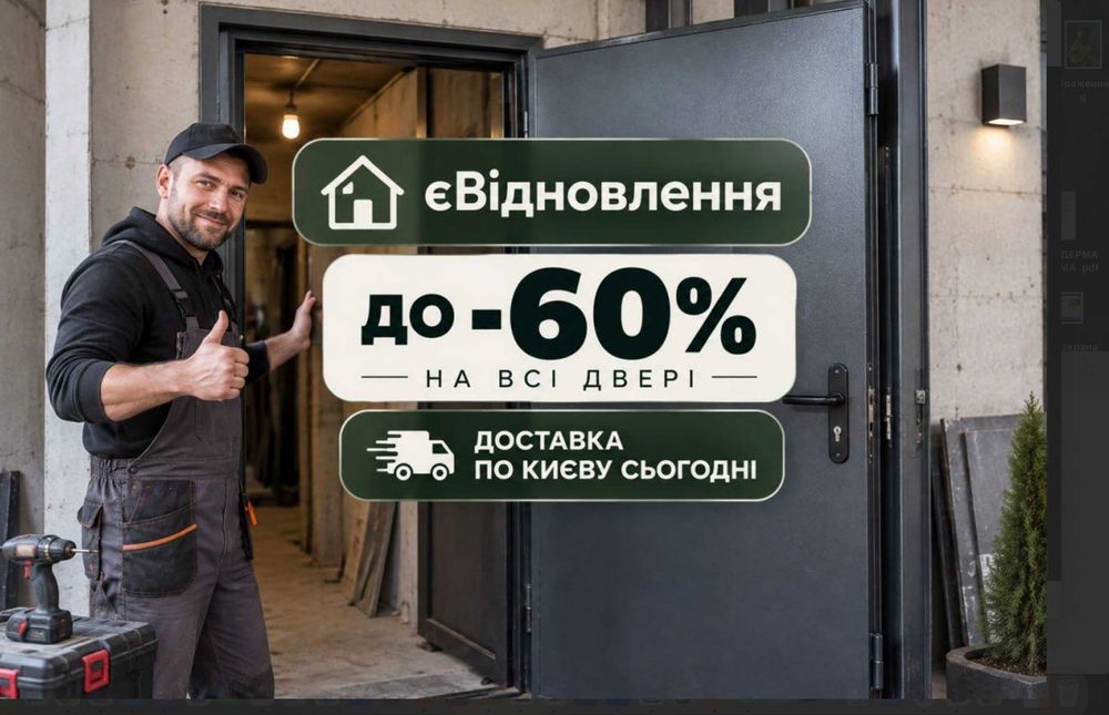 ОПТ ВІД 15 ШТ — ЗНИЖКА‼️ Технічні металеві двері / Входные двери / виробник / доставка Україна