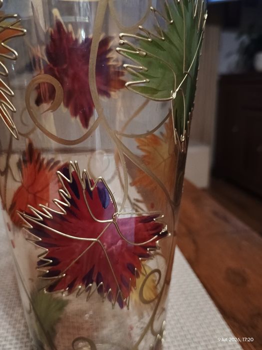 Szklany wazon - lata 60-te