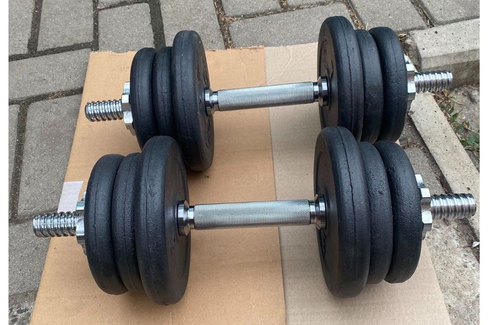 Люкс!Гантелі збірні,гантели сборные,Сталь 10кг-50кг Нержавійка!!