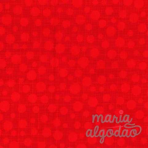 Oportunidade: Tecido 100% algodão a 6€/m - Hash Dot Red