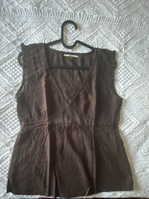 Blusa castanha Salsa