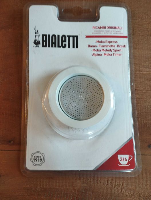 Filtro + 3 selos Para Cafeteira Bialetti