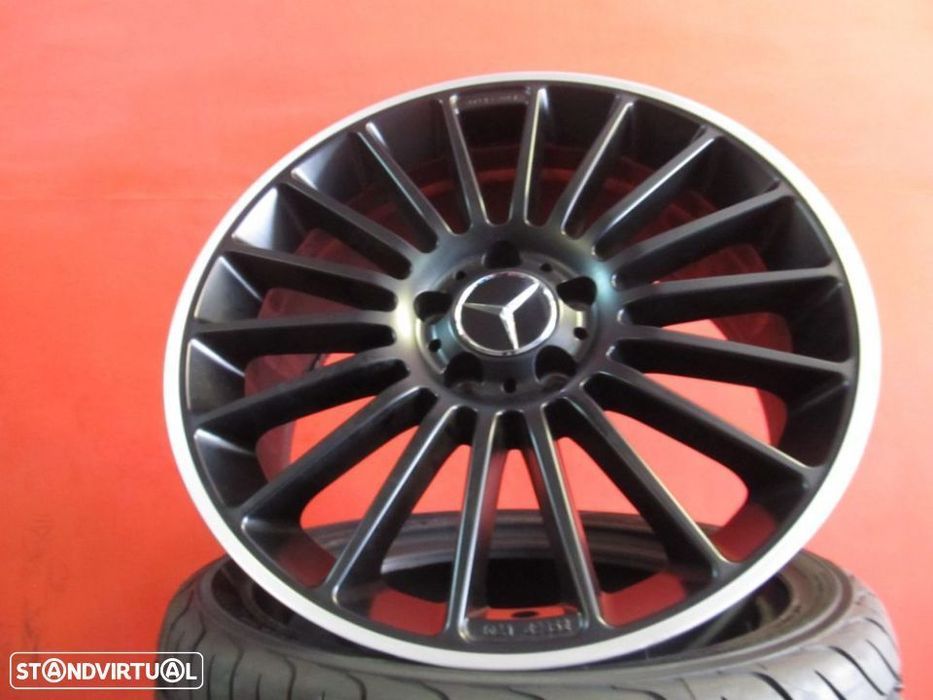 Jantes 18 NOVAS Mercedes AMG Pretas Polidas C/ pneus usados