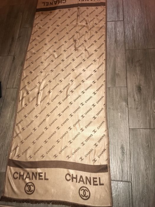 Szal chusta Chanel ogromny super stan extra prezent