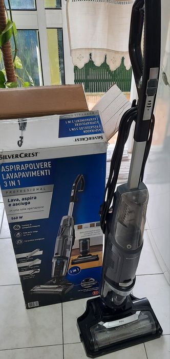 Aspirador 3 em 1, aspira, lava e seca da SilverCrest como novo