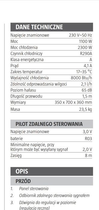Klimatyzator przenośny Anslut