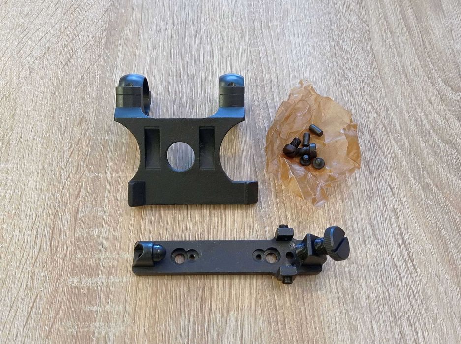 Montaż lunety do kb Mosin, calowy