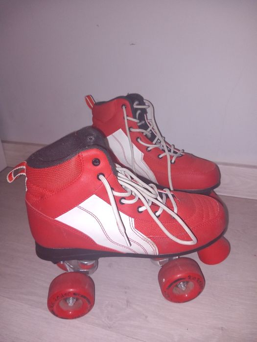 Rolki czerwone w super stanie