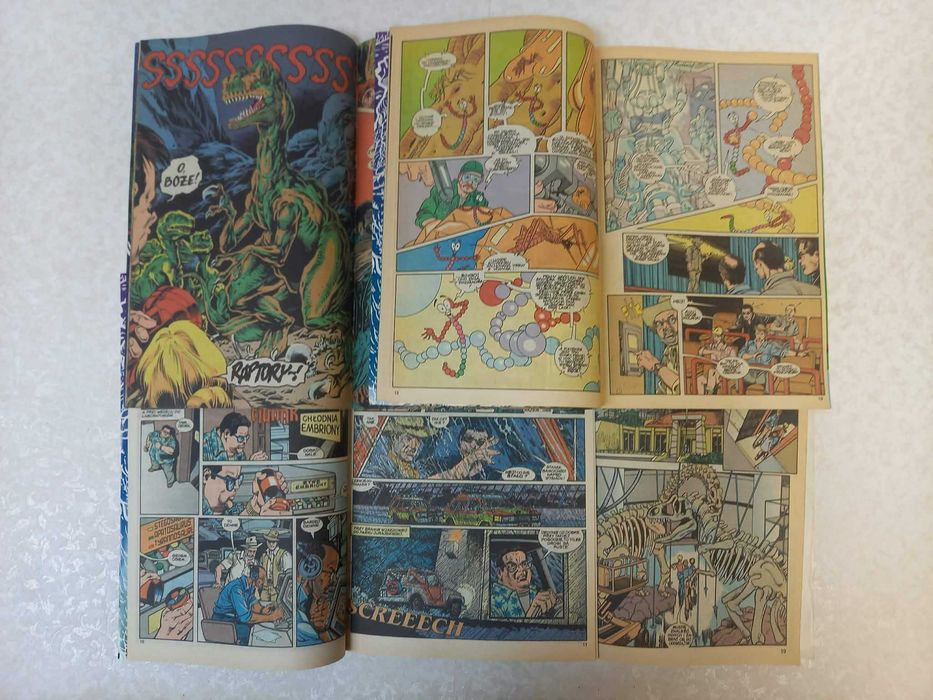 Jurassic Park Jurajski TM-Semic 2-4/93 + 1/95 Raptor + Zaginiony Świat