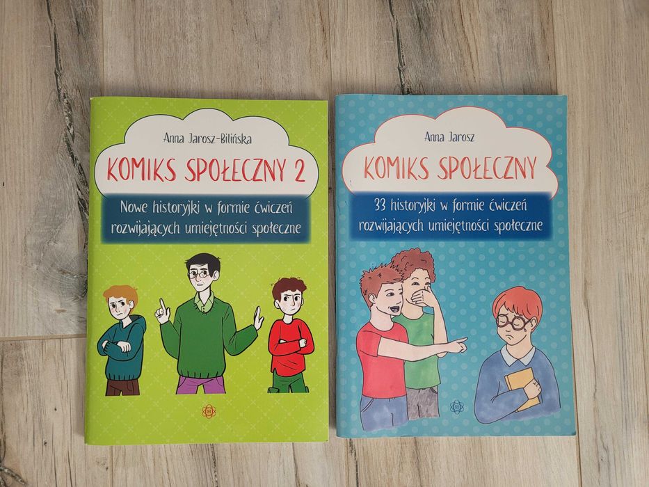 Książka edukacyjna Komiks społeczny 1 i 2 Anna Jarosz-Bilińska zestaw