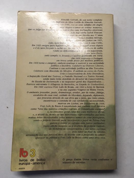 Livro - Frei Luís de Sousa