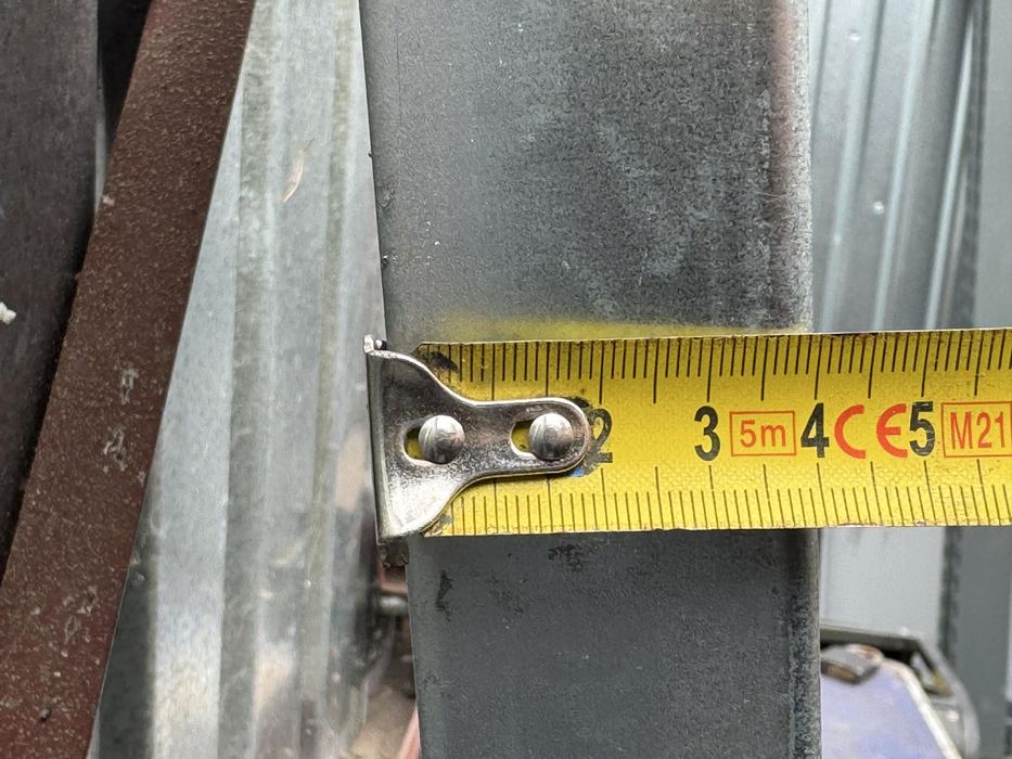 Odbój stalowy prostokatny ocynk 200x40 2 metry