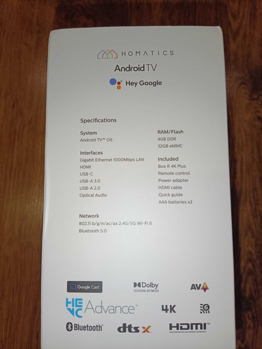 медіаплеєр андроід приставка Homatics Box R 4K Plus