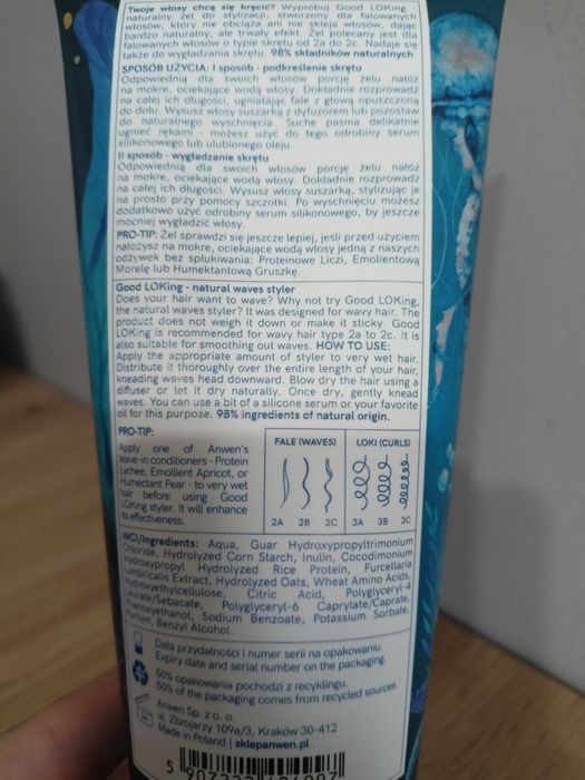 Żel do włosów Anwen Good Loking