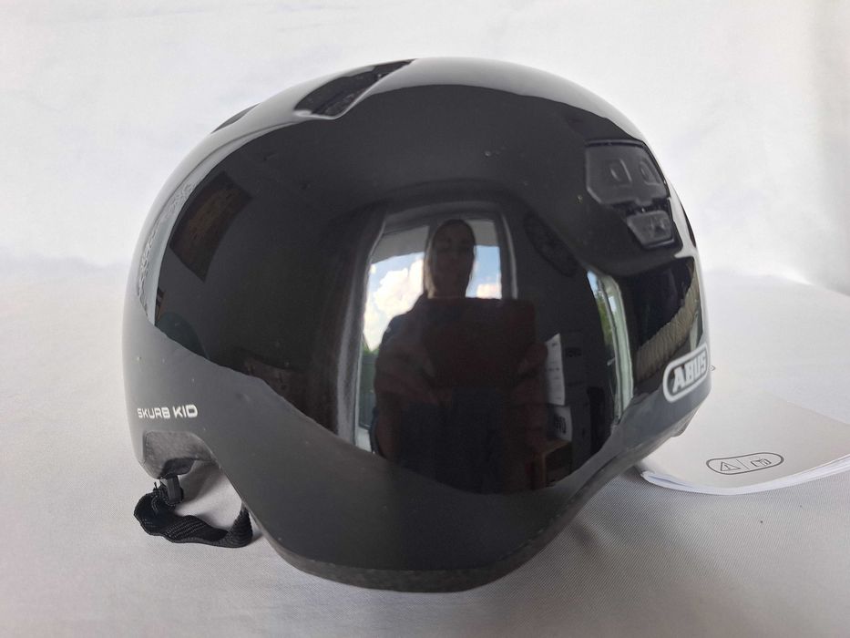 Kask rowerowy Abus Skurb Kid Shiny Black S 50-55cm BMX