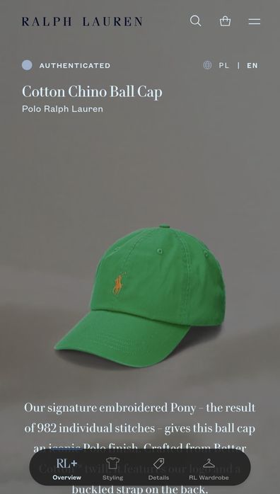Czapka z daszkiem Ralph Lauren