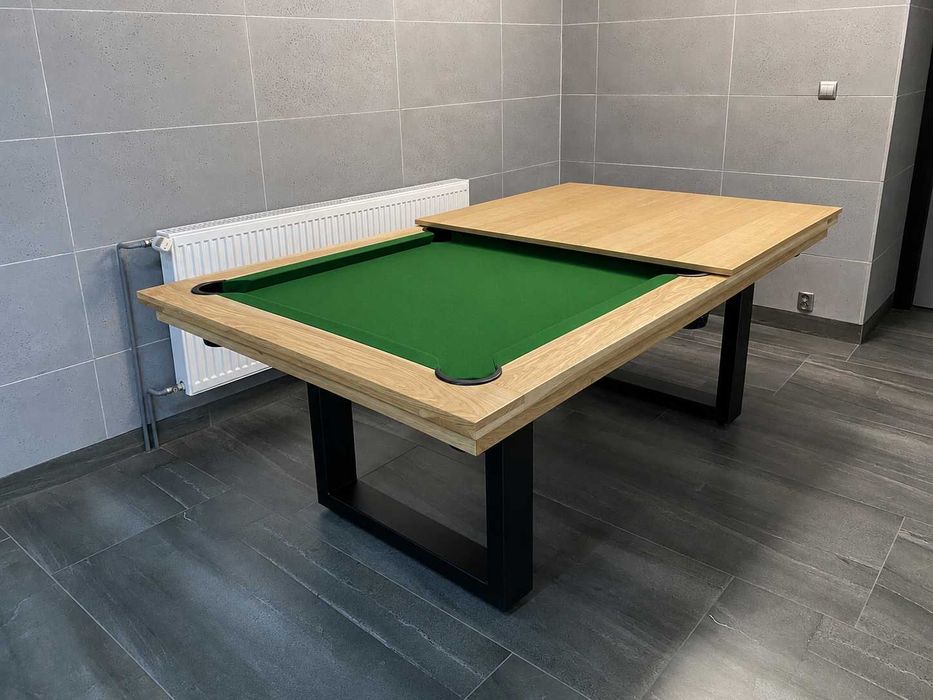 Stół Bilardowy BERGAMO 7 FT -z akcesoria -siatki sznurkowe- LOFTOWY