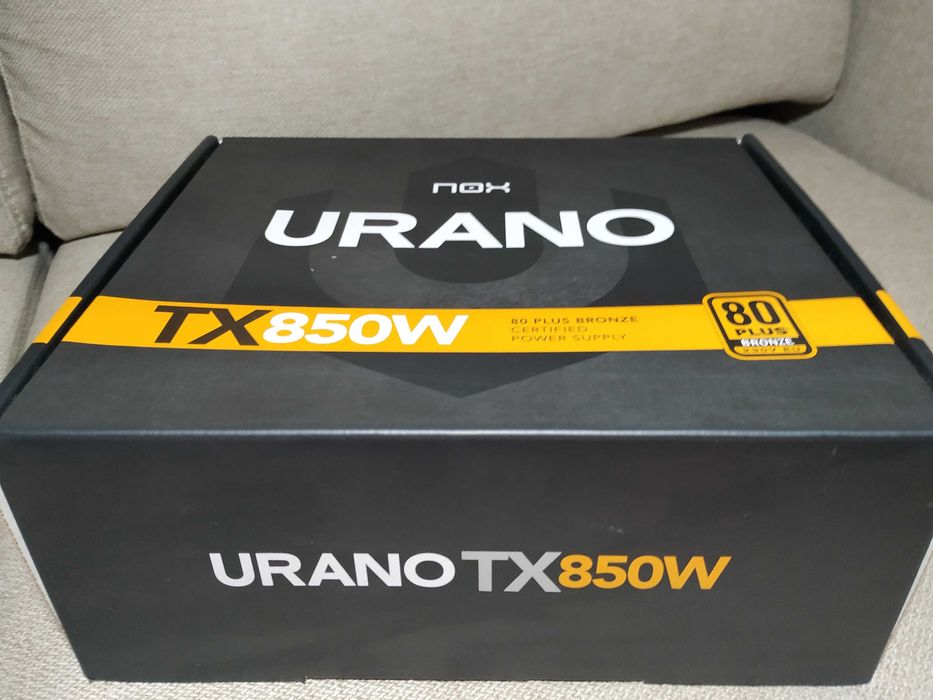 Fonte de Alimentação NOX Urano TX 850W - Cabos flat pretos