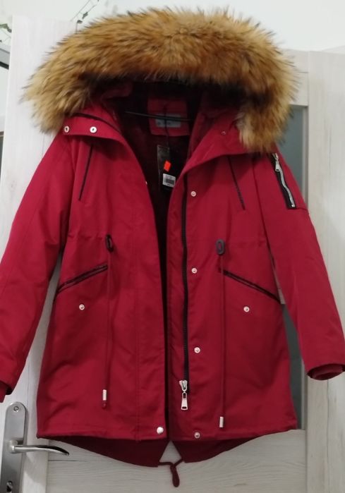 Kurtka 2w1 parka z kapturem zimowo-wiosenną S'West r.M