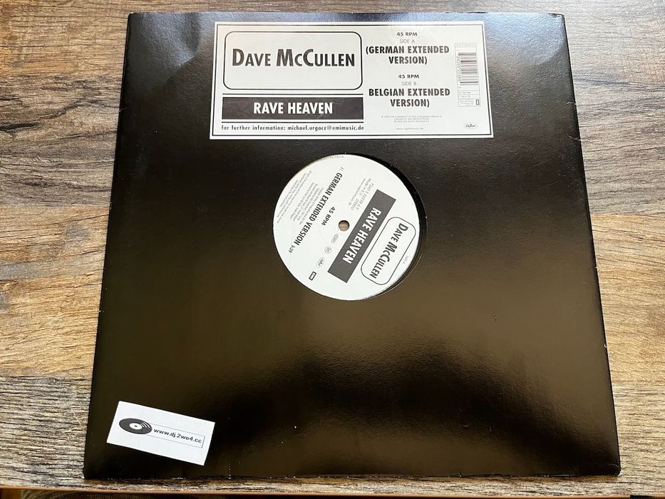 Dave McCullen - Rave Heaven VG-/VG Hard Trance