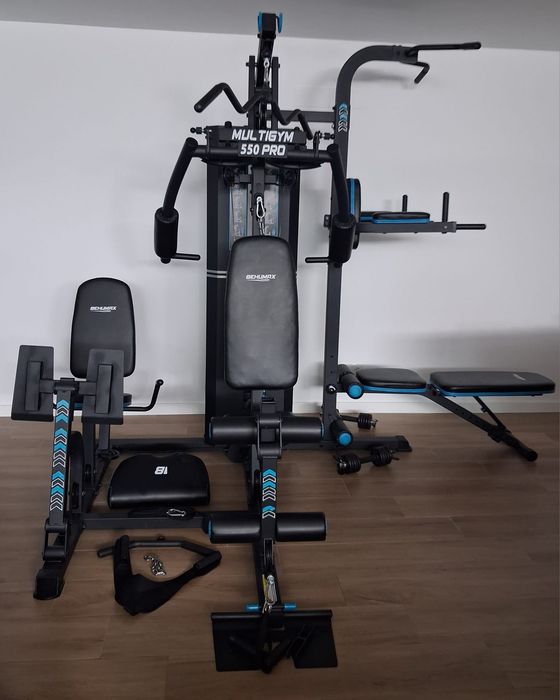 Máquina Musculação Behumax Multigym 550 PRO + Leg Press — como nova!