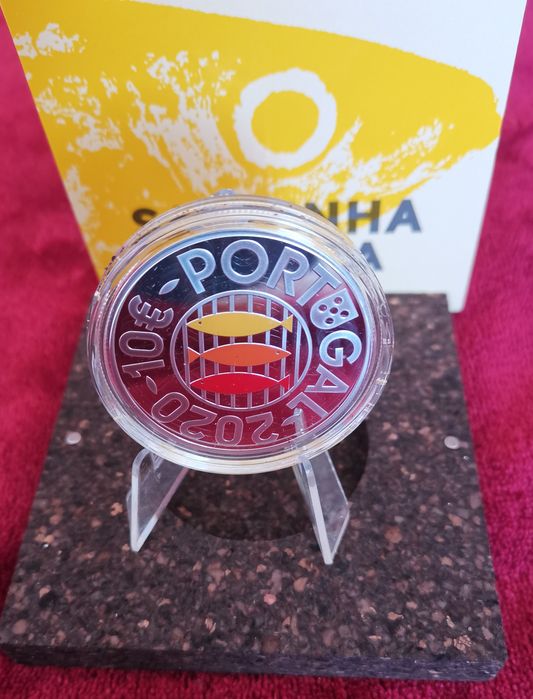 Linda Moeda 10€ em prata proof "Sardinha assada"