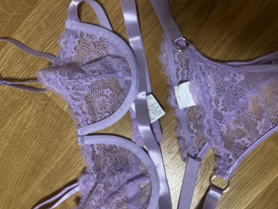 Комплект білизки новий xs, ліловий