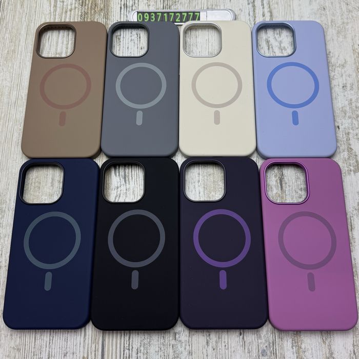 Чехол премиум Silicone! Fibra OmniMag MagSafe на iPhone 15 Pro Max/ 16 Pro Max/ 17 Pro Max Микрофибра. Чохол